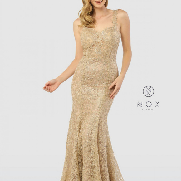 Sweetheart Neckline Floral Long Mermaid Gown R216 - Picture 1 of 4